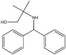 2-[(diphenylmethyl)amino]-2-methylpropan-1-ol 结构式