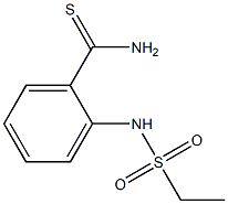 2-[(ethylsulfonyl)amino]benzenecarbothioamide 结构式