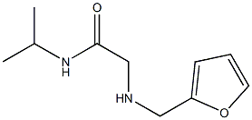 2-[(furan-2-ylmethyl)amino]-N-(propan-2-yl)acetamide 结构式