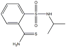 2-[(isopropylamino)sulfonyl]benzenecarbothioamide 结构式