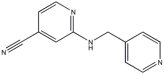 2-[(pyridin-4-ylmethyl)amino]pyridine-4-carbonitrile 结构式