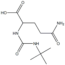 2-[(tert-butylcarbamoyl)amino]-4-carbamoylbutanoic acid 结构式