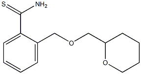 2-[(tetrahydro-2H-pyran-2-ylmethoxy)methyl]benzenecarbothioamide 结构式