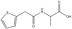 2-[(thien-2-ylacetyl)amino]propanoic acid 结构式