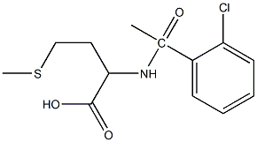 2-[1-(2-chlorophenyl)acetamido]-4-(methylsulfanyl)butanoic acid 结构式