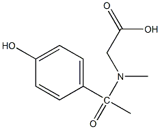 2-[1-(4-hydroxyphenyl)-N-methylacetamido]acetic acid 结构式