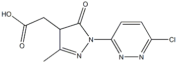 2-[1-(6-chloropyridazin-3-yl)-3-methyl-5-oxo-4,5-dihydro-1H-pyrazol-4-yl]acetic acid 结构式
