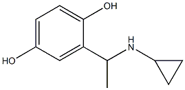 2-[1-(cyclopropylamino)ethyl]benzene-1,4-diol 结构式
