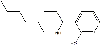 2-[1-(hexylamino)propyl]phenol 结构式