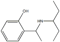 2-[1-(pentan-3-ylamino)ethyl]phenol 结构式