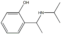 2-[1-(propan-2-ylamino)ethyl]phenol 结构式