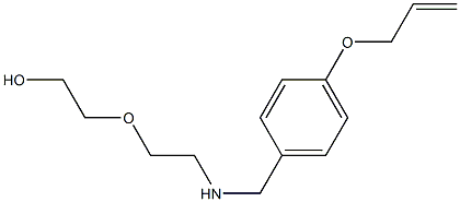 2-[2-({[4-(prop-2-en-1-yloxy)phenyl]methyl}amino)ethoxy]ethan-1-ol 结构式