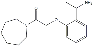 2-[2-(1-aminoethyl)phenoxy]-1-(azepan-1-yl)ethan-1-one 结构式