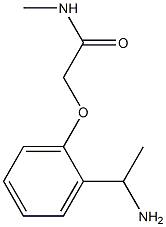 2-[2-(1-aminoethyl)phenoxy]-N-methylacetamide 结构式