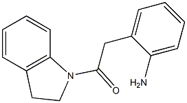 2-[2-(2,3-dihydro-1H-indol-1-yl)-2-oxoethyl]aniline 结构式