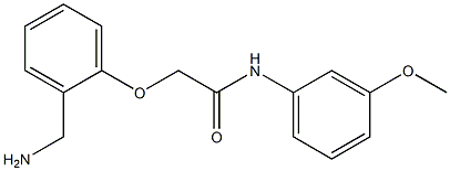 2-[2-(aminomethyl)phenoxy]-N-(3-methoxyphenyl)acetamide 结构式