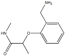 2-[2-(aminomethyl)phenoxy]-N-methylpropanamide 结构式
