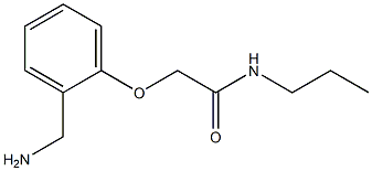 2-[2-(aminomethyl)phenoxy]-N-propylacetamide 结构式