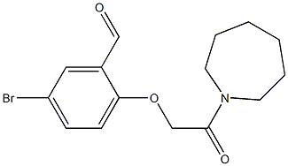 2-[2-(azepan-1-yl)-2-oxoethoxy]-5-bromobenzaldehyde 结构式