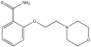 2-[2-(morpholin-4-yl)ethoxy]benzene-1-carbothioamide 结构式
