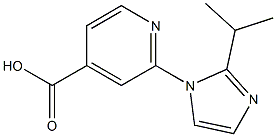 2-[2-(propan-2-yl)-1H-imidazol-1-yl]pyridine-4-carboxylic acid 结构式