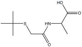 2-[2-(tert-butylsulfanyl)acetamido]propanoic acid 结构式