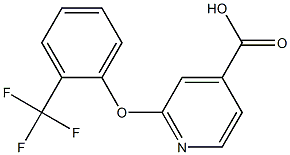 2-[2-(trifluoromethyl)phenoxy]pyridine-4-carboxylic acid 结构式