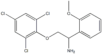 2-[2-amino-2-(2-methoxyphenyl)ethoxy]-1,3,5-trichlorobenzene 结构式