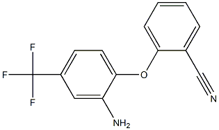 2-[2-amino-4-(trifluoromethyl)phenoxy]benzonitrile 结构式