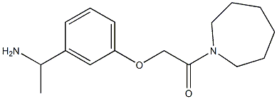 2-[3-(1-aminoethyl)phenoxy]-1-(azepan-1-yl)ethan-1-one 结构式