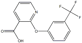 2-[3-(trifluoromethyl)phenoxy]pyridine-3-carboxylic acid 结构式