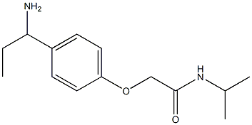 2-[4-(1-aminopropyl)phenoxy]-N-isopropylacetamide 结构式