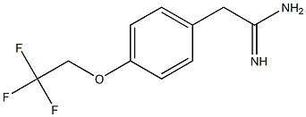 2-[4-(2,2,2-trifluoroethoxy)phenyl]ethanimidamide 结构式