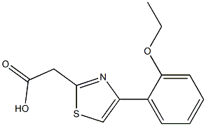 2-[4-(2-ethoxyphenyl)-1,3-thiazol-2-yl]acetic acid 结构式