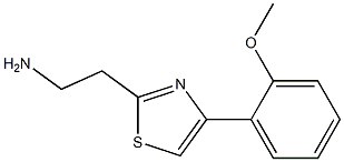 2-[4-(2-methoxyphenyl)-1,3-thiazol-2-yl]ethanamine 结构式