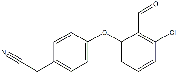 2-[4-(3-chloro-2-formylphenoxy)phenyl]acetonitrile 结构式