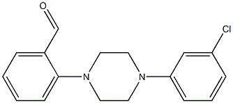 2-[4-(3-chlorophenyl)piperazin-1-yl]benzaldehyde 结构式