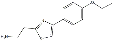 2-[4-(4-ethoxyphenyl)-1,3-thiazol-2-yl]ethanamine 结构式