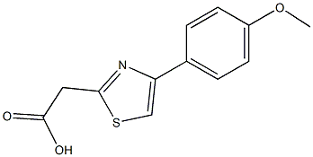 2-[4-(4-methoxyphenyl)-1,3-thiazol-2-yl]acetic acid 结构式