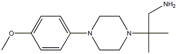 2-[4-(4-methoxyphenyl)piperazin-1-yl]-2-methylpropan-1-amine 结构式