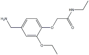 2-[4-(aminomethyl)-2-ethoxyphenoxy]-N-ethylacetamide 结构式