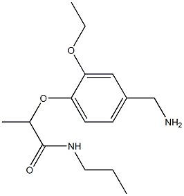 2-[4-(aminomethyl)-2-ethoxyphenoxy]-N-propylpropanamide 结构式