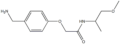2-[4-(aminomethyl)phenoxy]-N-(1-methoxypropan-2-yl)acetamide 结构式