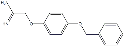 2-[4-(benzyloxy)phenoxy]ethanimidamide 结构式