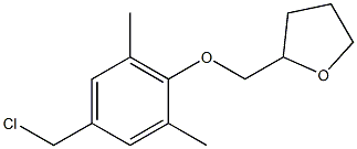 2-[4-(chloromethyl)-2,6-dimethylphenoxymethyl]oxolane 结构式