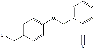 2-[4-(chloromethyl)phenoxymethyl]benzonitrile 结构式