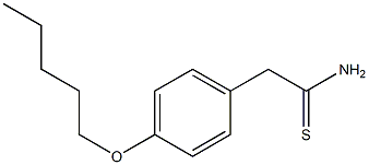 2-[4-(pentyloxy)phenyl]ethanethioamide 结构式