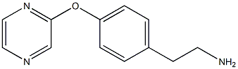 2-[4-(pyrazin-2-yloxy)phenyl]ethanamine 结构式