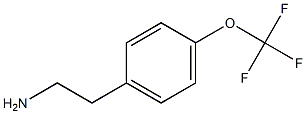 2-[4-(trifluoromethoxy)phenyl]ethan-1-amine 结构式