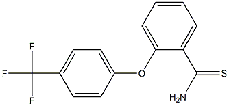 2-[4-(trifluoromethyl)phenoxy]benzene-1-carbothioamide 结构式